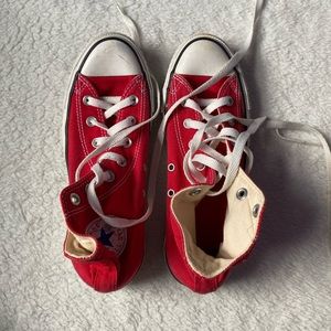 Red High Top Chuck Taylor All Star Classics